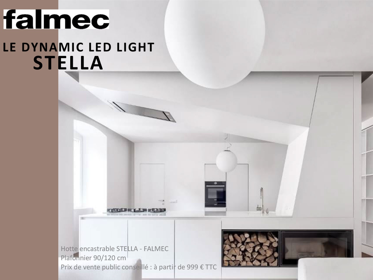 Falmec introduit le Dynamic Led Light sur ses hottes encastrables : SIRIO et STELLA