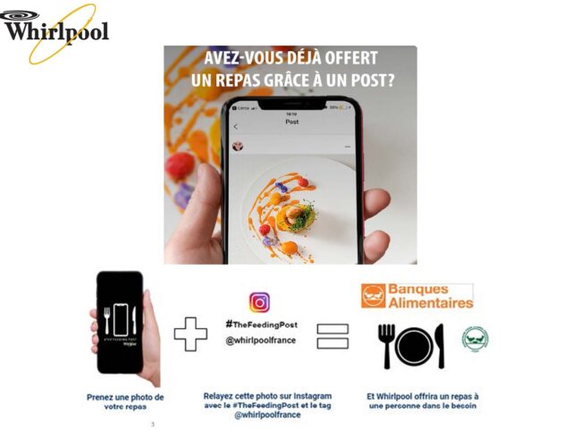 Whirlpool dévoile sa campagne solidaire #TheFeedingPost