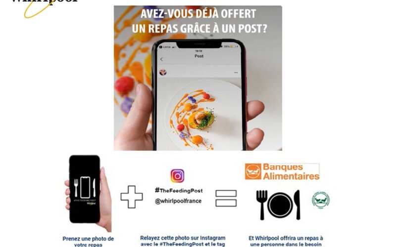 Whirlpool dévoile sa campagne solidaire #TheFeedingPost