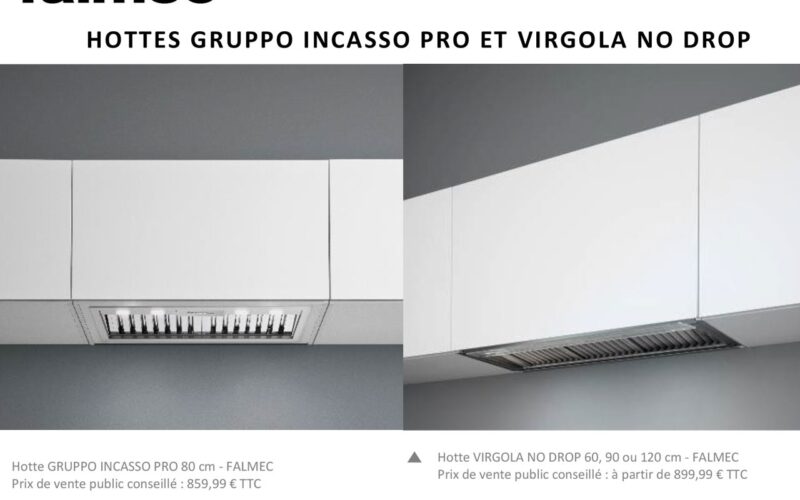 FALMEC : Hottes Gruppo Incasso Pro et Virgola No Drop