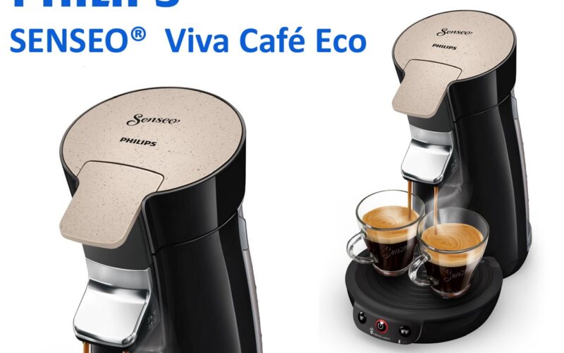 PHILIPS présente SENSEO Viva Café Eco, une machine à  café à  dosettes plus respectueuse de l’environnement