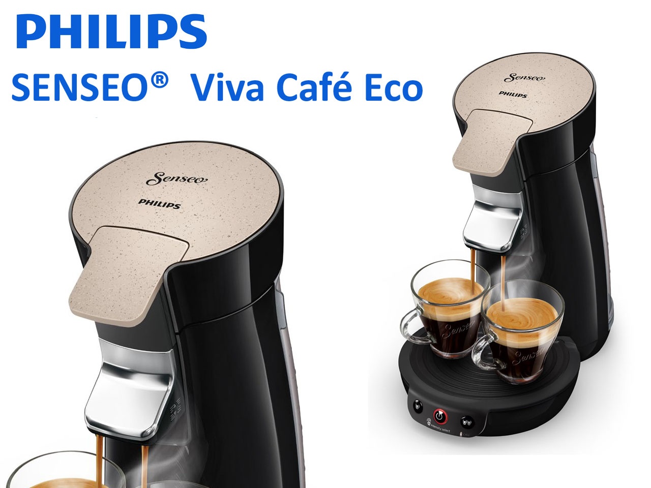 PHILIPS présente SENSEO Viva Café Eco, une machine à  café à  dosettes plus respectueuse de l’environnement