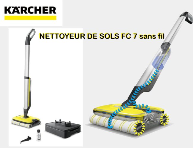 KARCHER innove encore avec le nettoyeur de sols FC 7 !