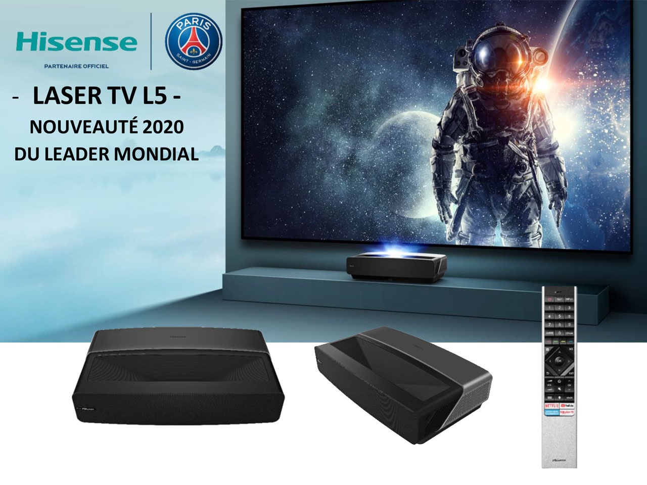 HISENSE lance en septembre son nouveau Laser TV 100L5F