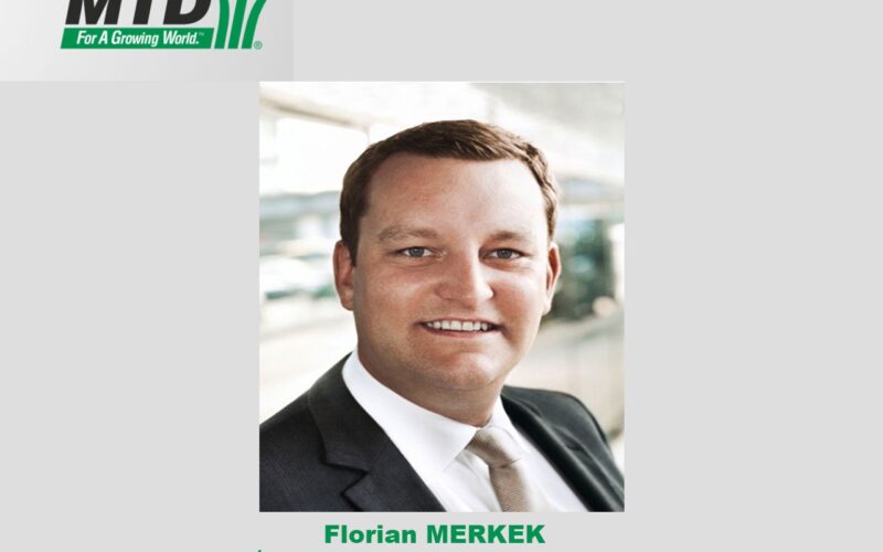 MTD Products AG, nomme Florian Merkel vice-président des ventes pour la région EMEA