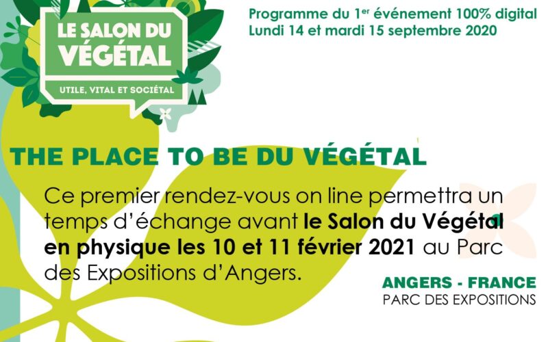 LE SALON DU VÉGÉTAL, 1er événement 100% digital du 14 au 15 septembre 2020