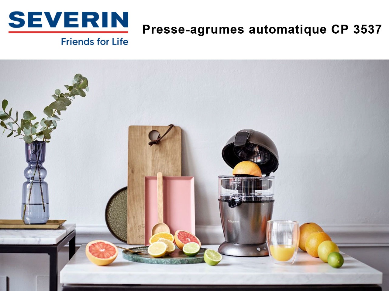 SEVERIN : son nouveau presse-agrumes automatique CP 3537,