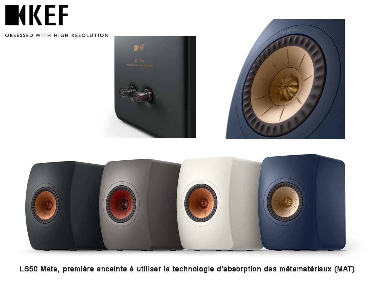 KEF présente ses nouvelles enceintes LS50 Meta, dotées de la « Metamaterial Absorption Technology » et ses enceintes sans fil LS50