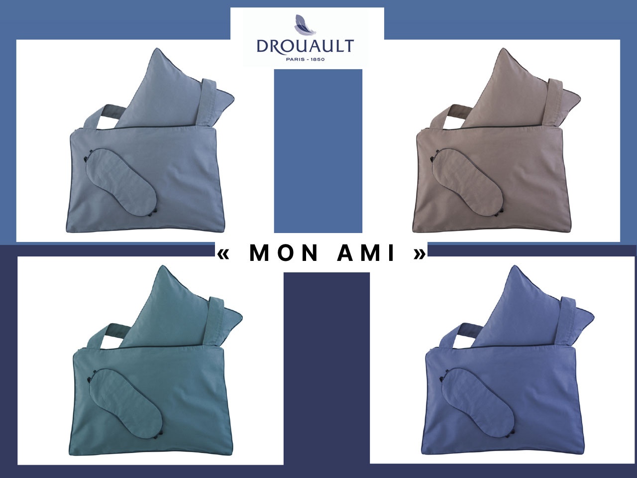 DROUAULT imagine « MON AMI », un set d’accessoires de repos nomade