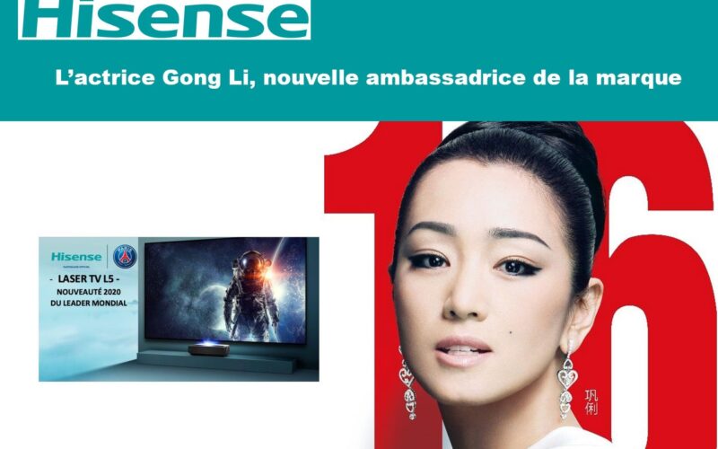 HISENSE : a choisi l’actrice Gong Li pour devenir sa nouvelle ambassadrice
