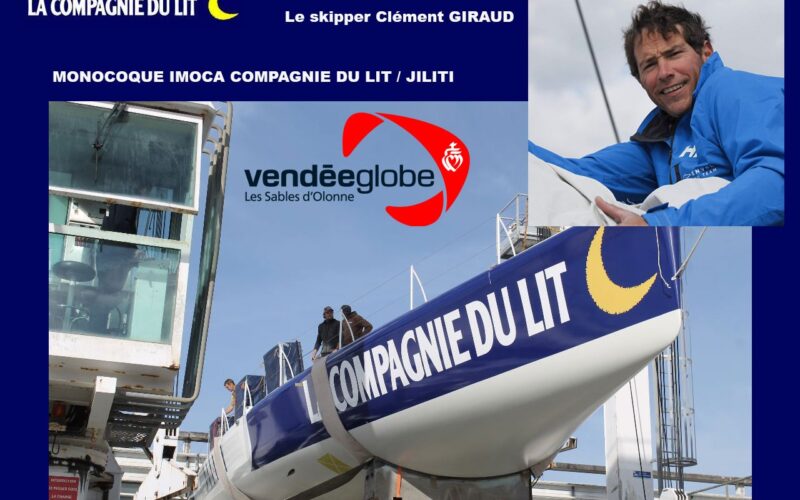 La Compagnie du Lit en course du Vendée Globe avec le skipper Clément Giraud