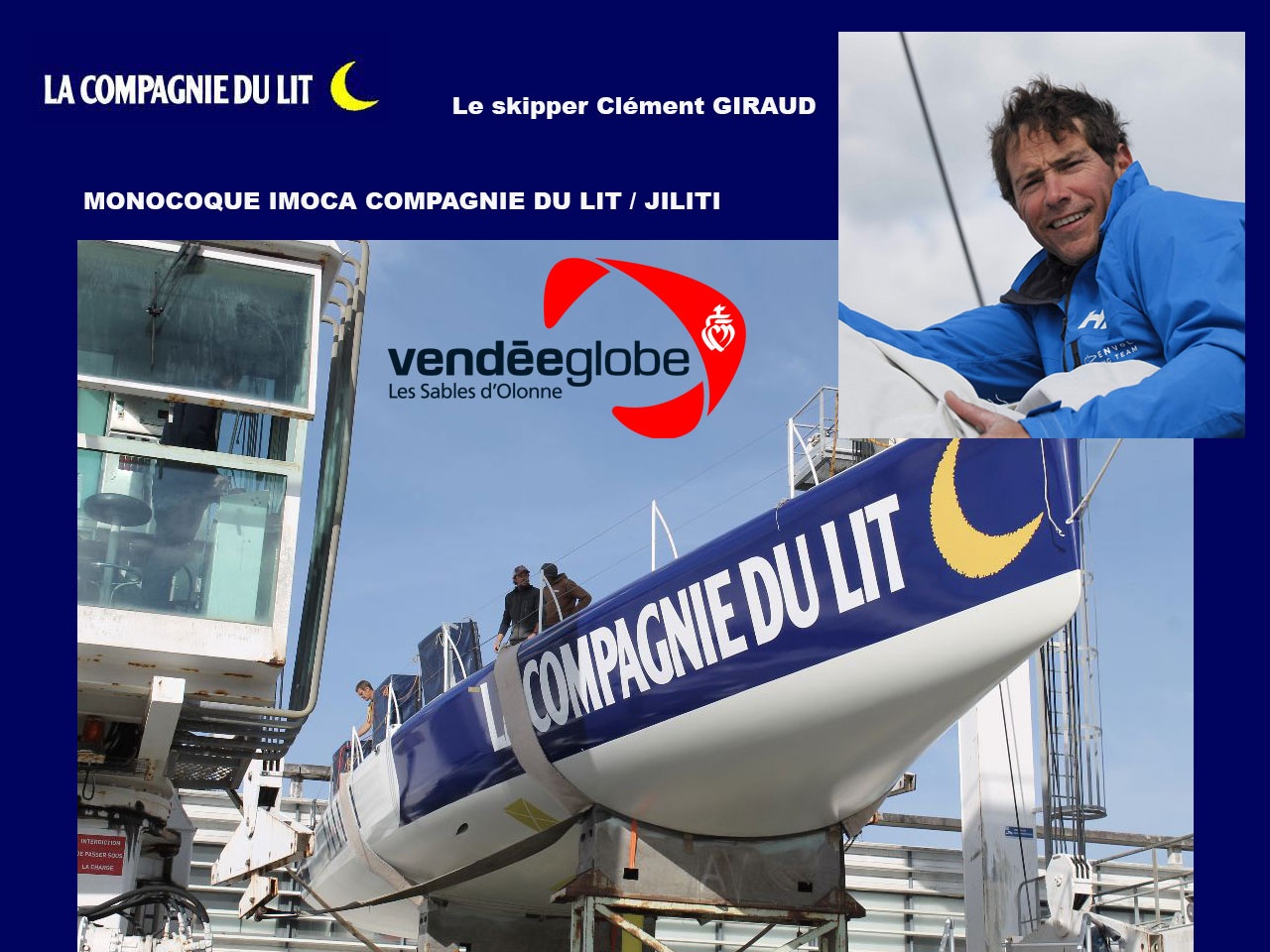 La Compagnie du Lit en course du Vendée Globe avec le skipper Clément Giraud