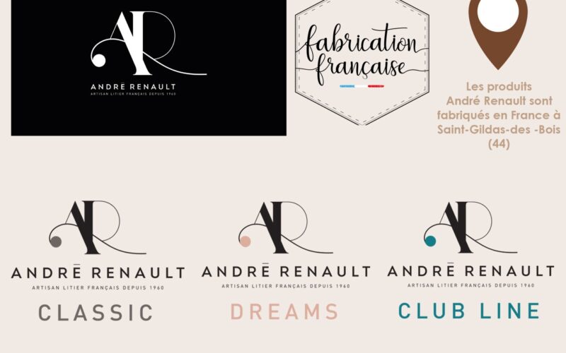 ANDRÉ RENAULT :  son nouveau logo reflète avec élégance les 60 ans d’histoire de la marque !