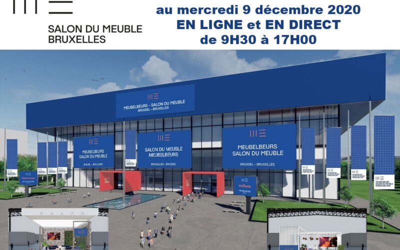 Le SALON DU MEUBLE DE BRUXELLES en mode « en ligne » du 7 au 9 décembre 2020