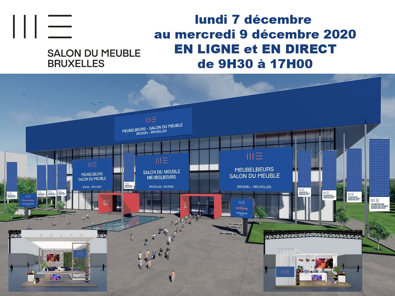 Le SALON DU MEUBLE DE BRUXELLES en mode « en ligne » du 7 au 9 décembre 2020