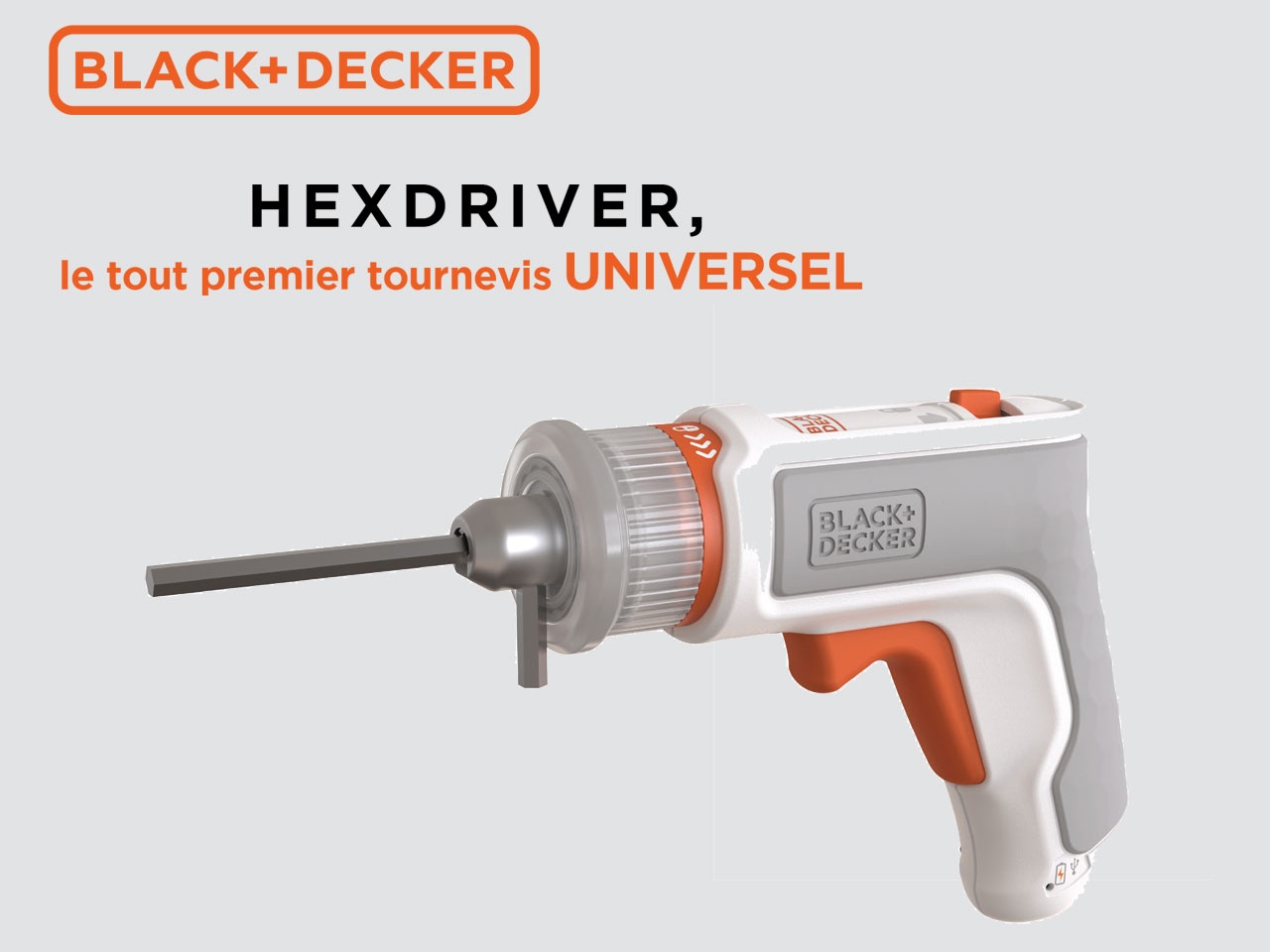 BLACK+DECKER propose le tout premier tournevis universel : HEXDRIVER !