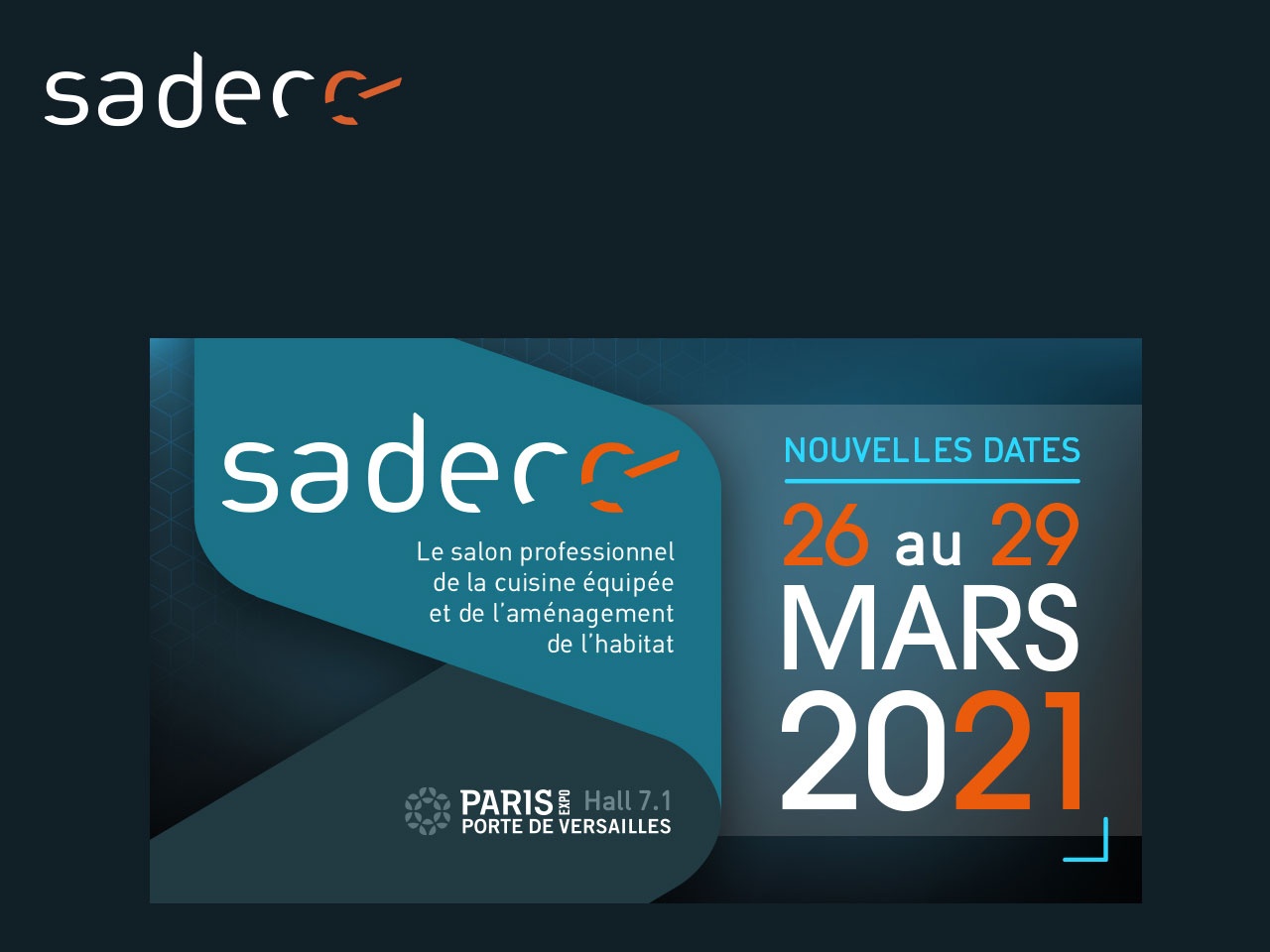 Sadecc 2021 : nouvelles dates à retenir, du 26 au 29 mars !