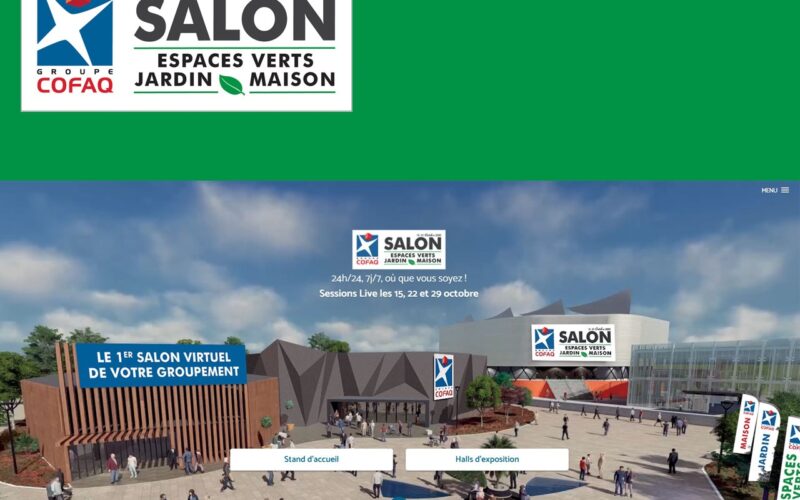 COFAQ : son 1er salon virtuel « Espaces verts – Jardin – Maison » a été adopté par tous !