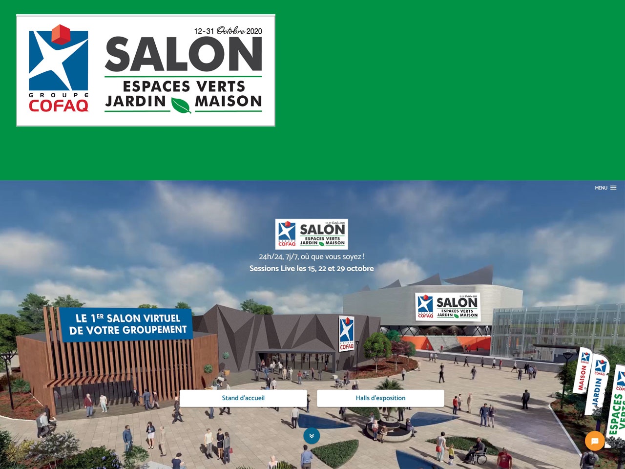 COFAQ : son 1er salon virtuel « Espaces verts – Jardin – Maison » a été adopté par tous !