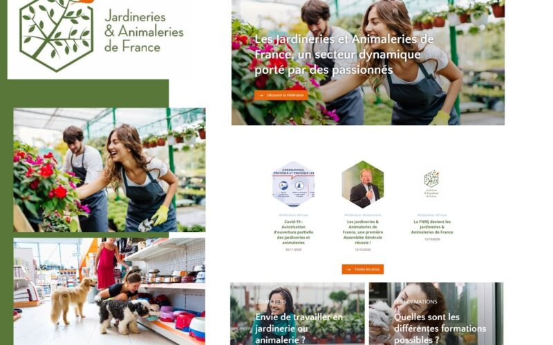 Jardineries & Animaleries de France : un nouveau site internet pour la Fédération