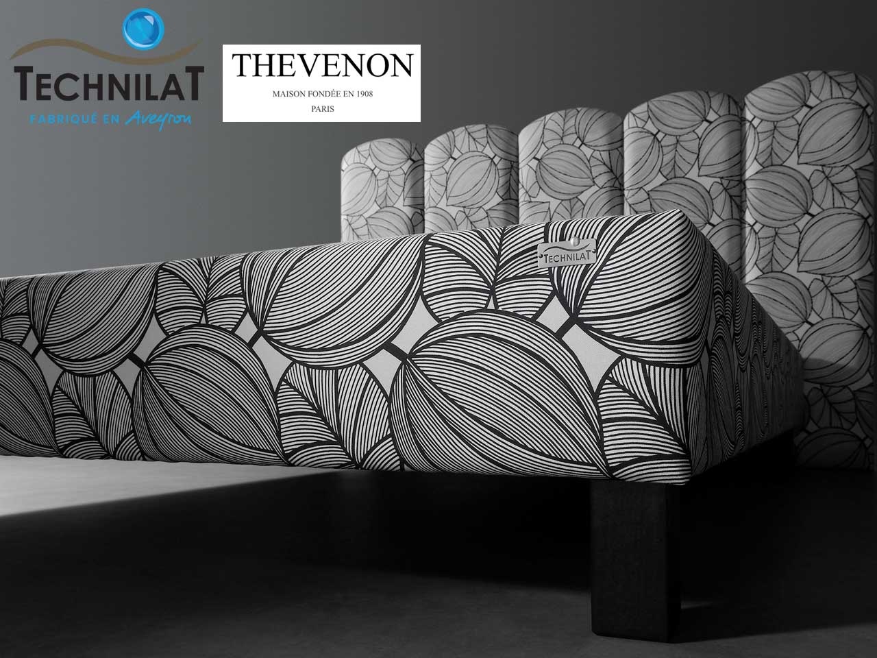 Technilat et Thevenon collaborent, pour des sommiers et têtes de lit aux motifs tendance !