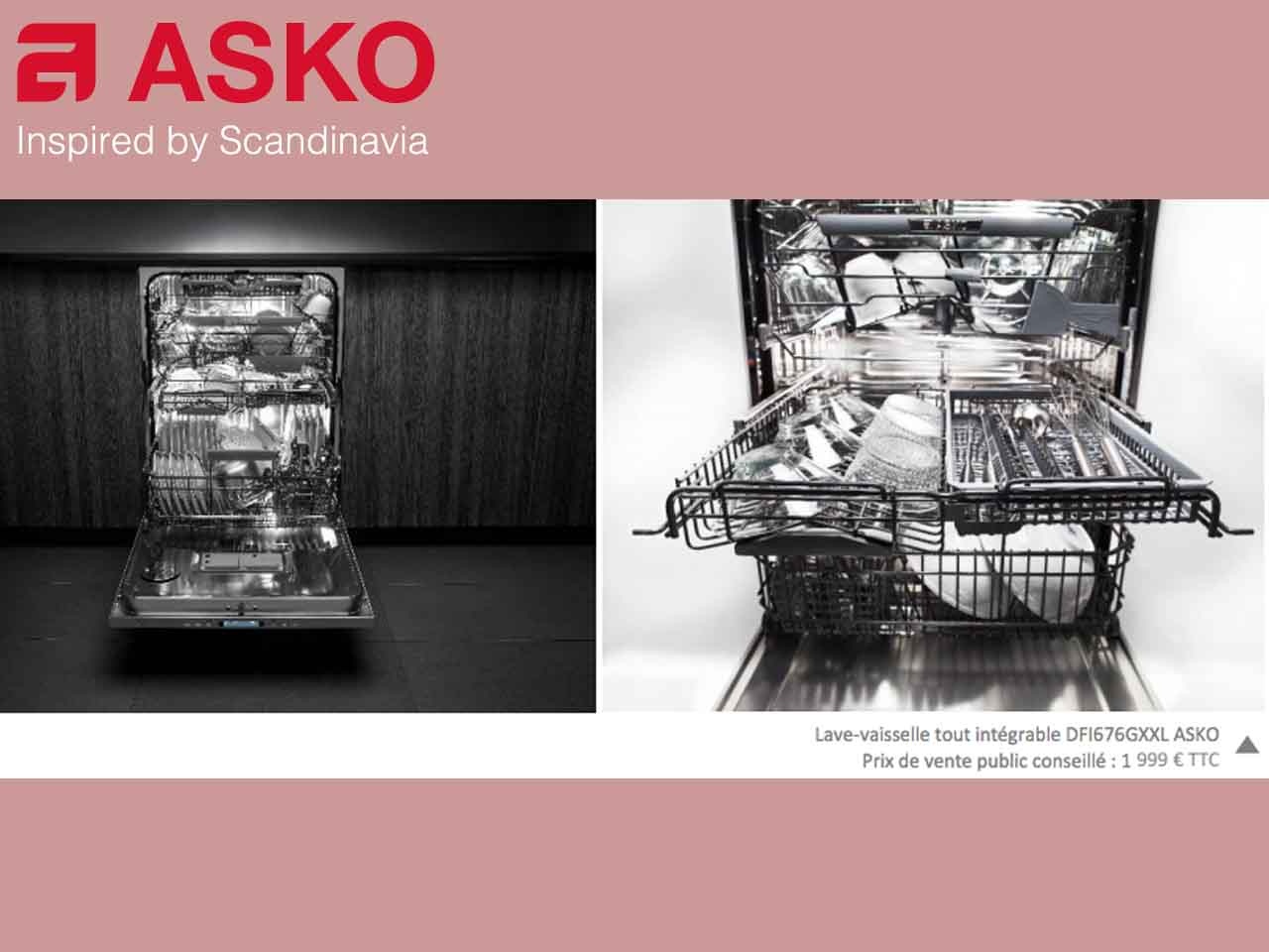 Asko présente son lave-vaisselle tout intégrable