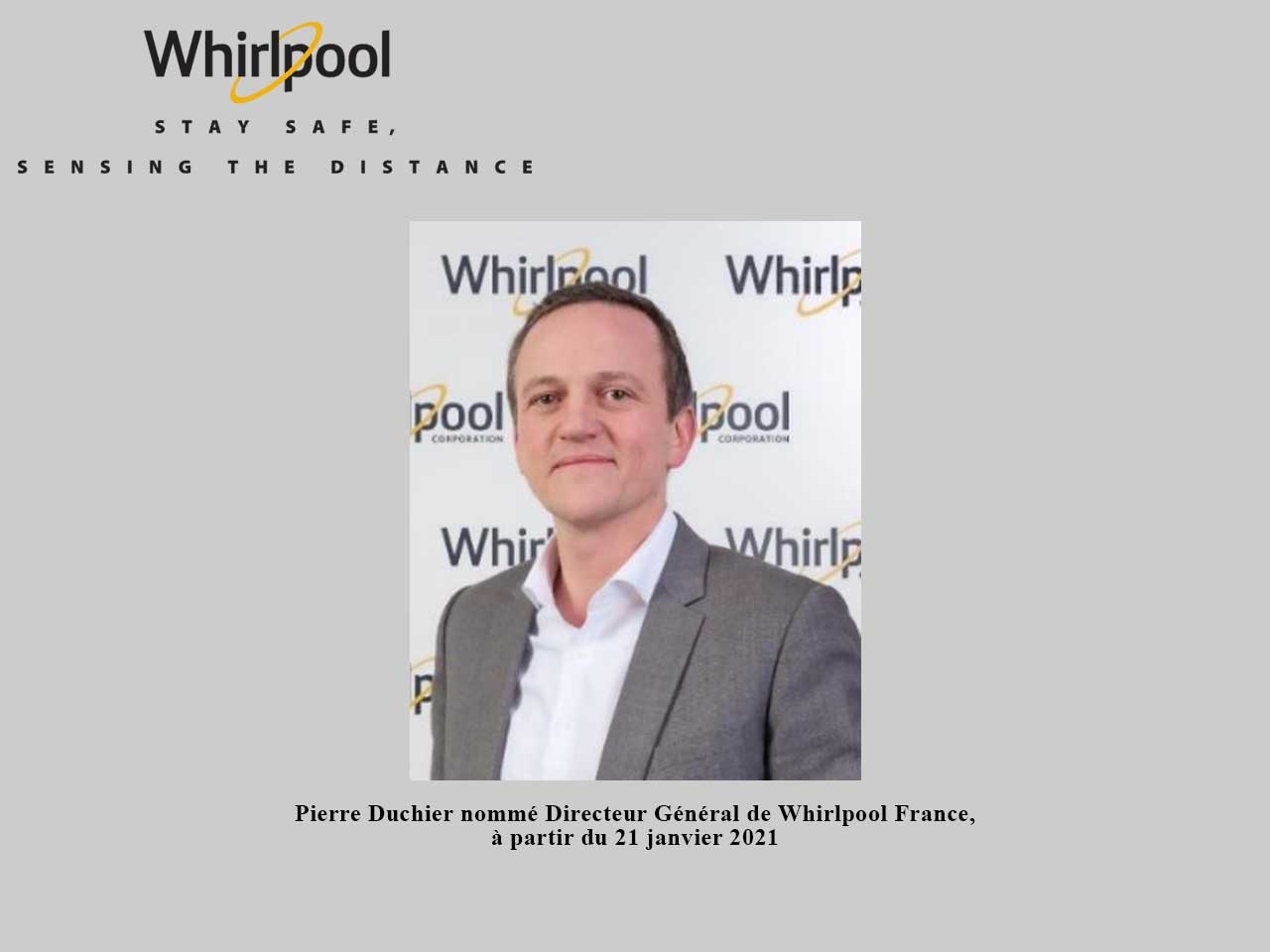 Pierre Duchier nommé à la direction de Whirlpool France