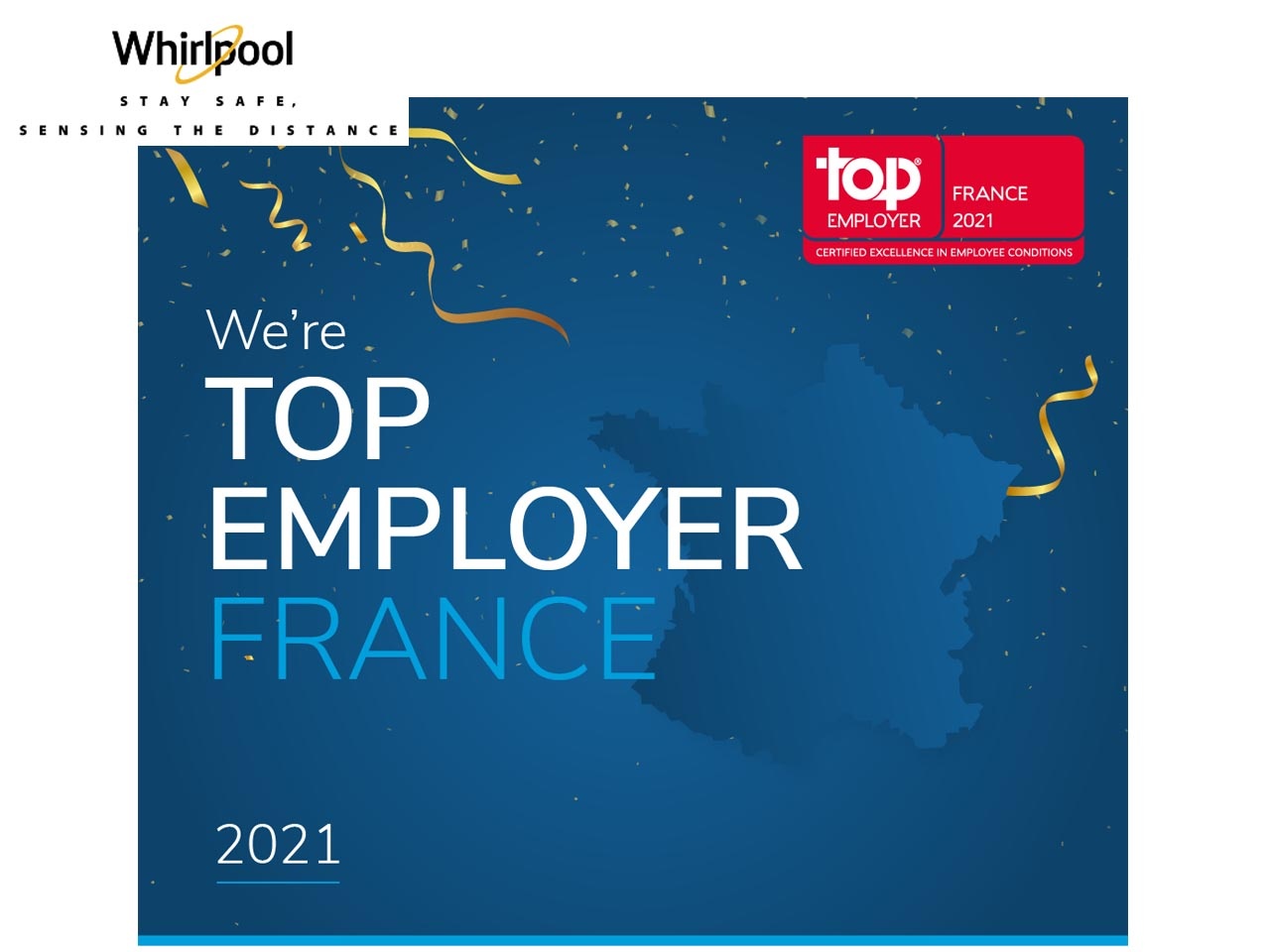 Whirlpool France, certifié Top Employer 2021 pour la 4ème année consécutive !