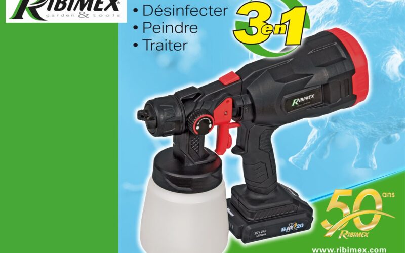 RIBIMEX Garden & Tools propose un Pistolet 3 en 1