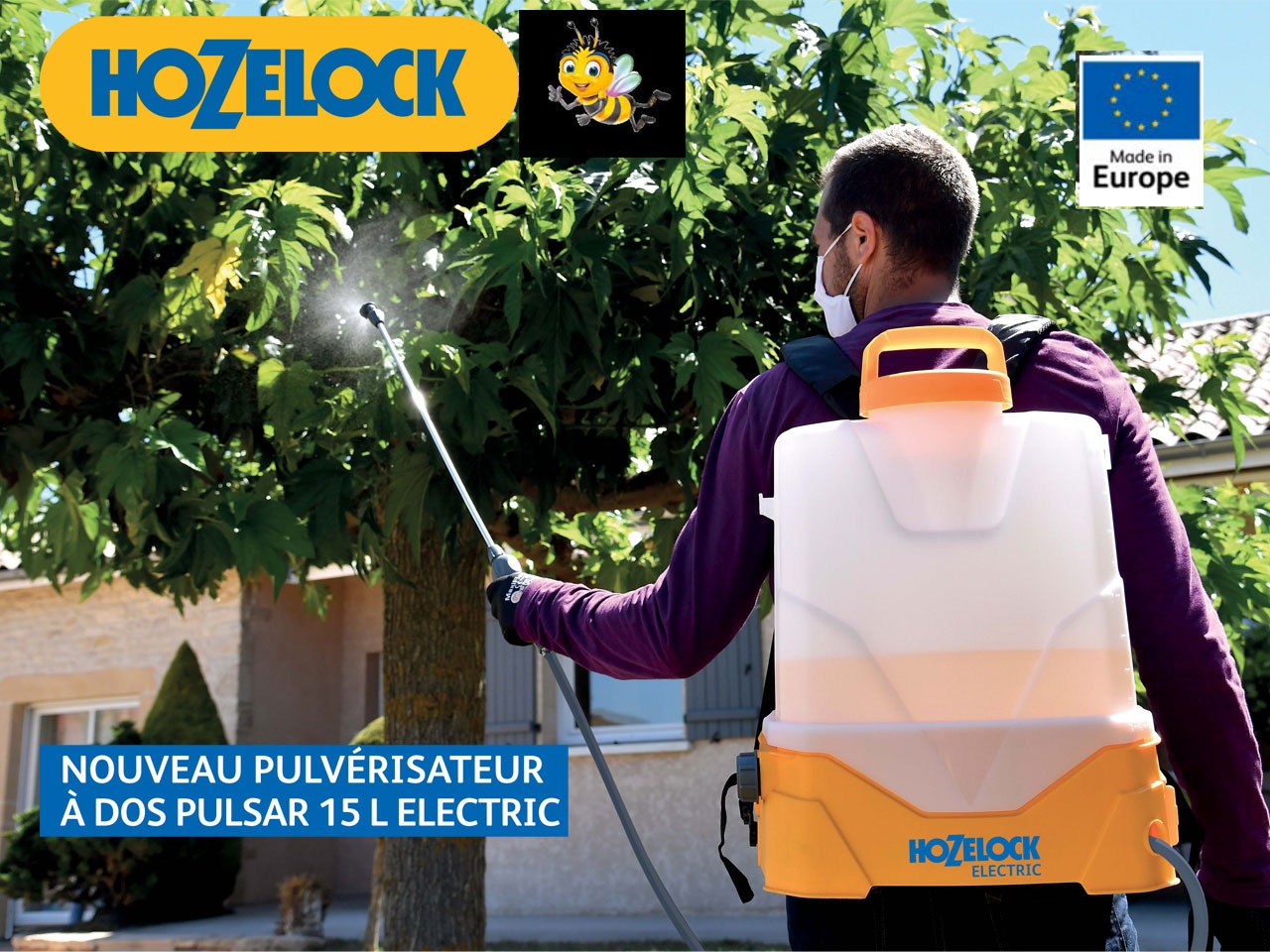 HOZELOCK propose un nouveau pulvérisateur à dos, le Pulsar 15 L Electric