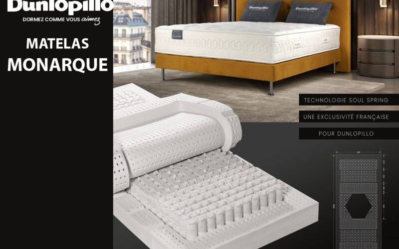 DUNLOPILLO réinvente son emblématique matelas MONARQUE