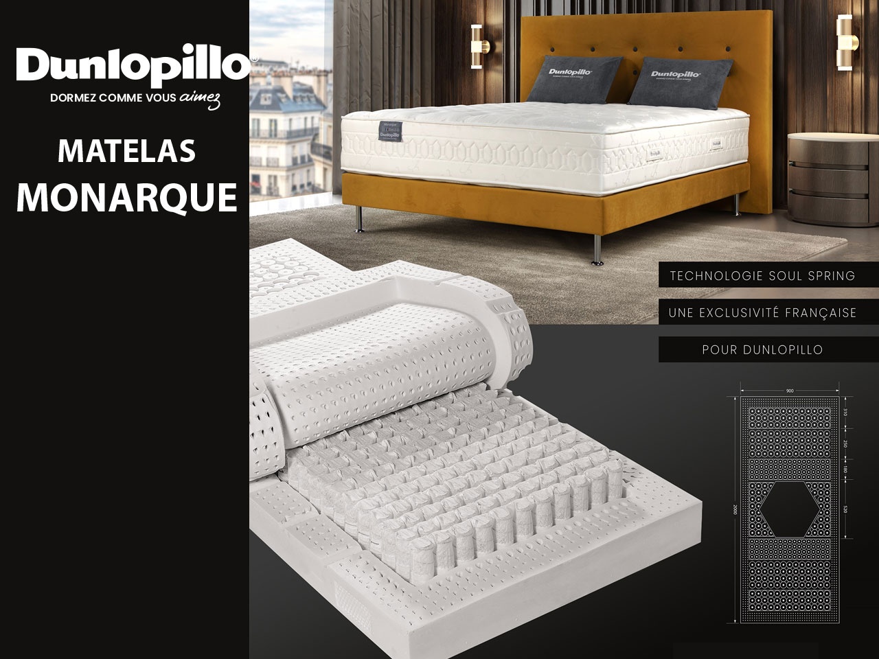 DUNLOPILLO réinvente son emblématique matelas MONARQUE