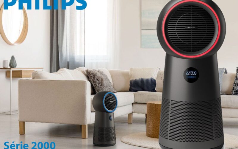 Philips présente un nouveau purificateur d’air Série 2000 3 en 1 (venitlateur et chauffage)