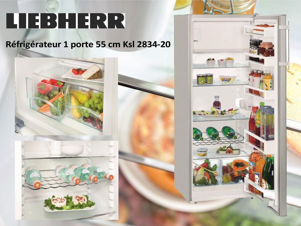 Réfrigérateur 1 porte avec freezer