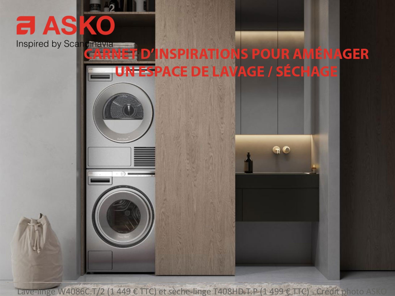 ASKO revisite tous les aménagements d’espaces de lavage/séchage