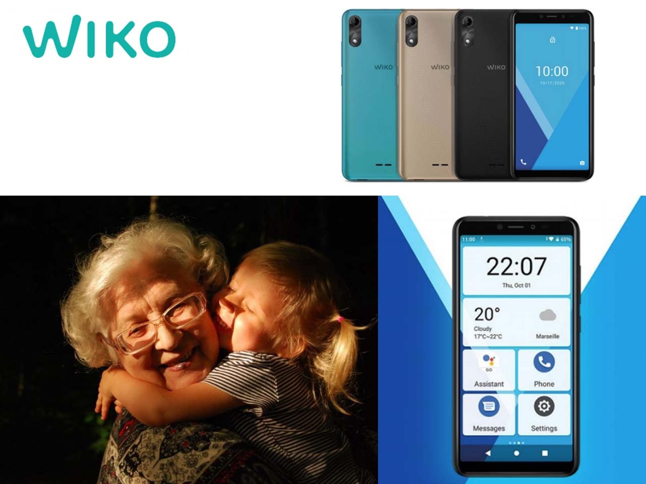 Wiko présente le modèle idéal pour les seniors connectés, à l’occasion de la fête des grands-mères