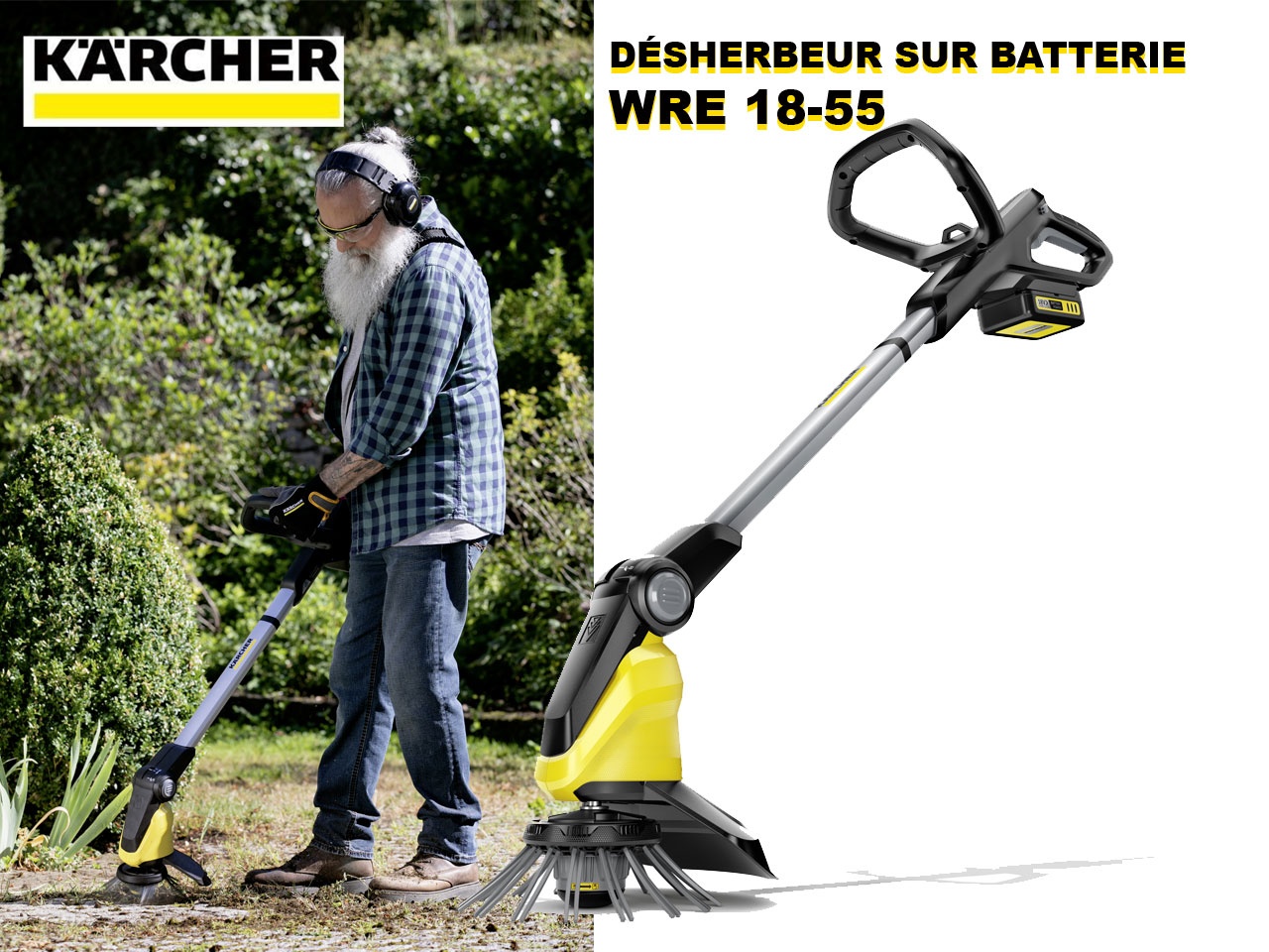 Kärcher lance le WRE 18-55,  son désherbeur sur batterie… sans produit chimique !