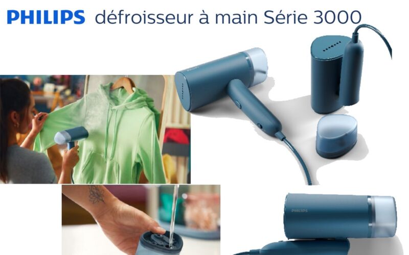 Philips propose désormais le défroisseur à main Série 3000