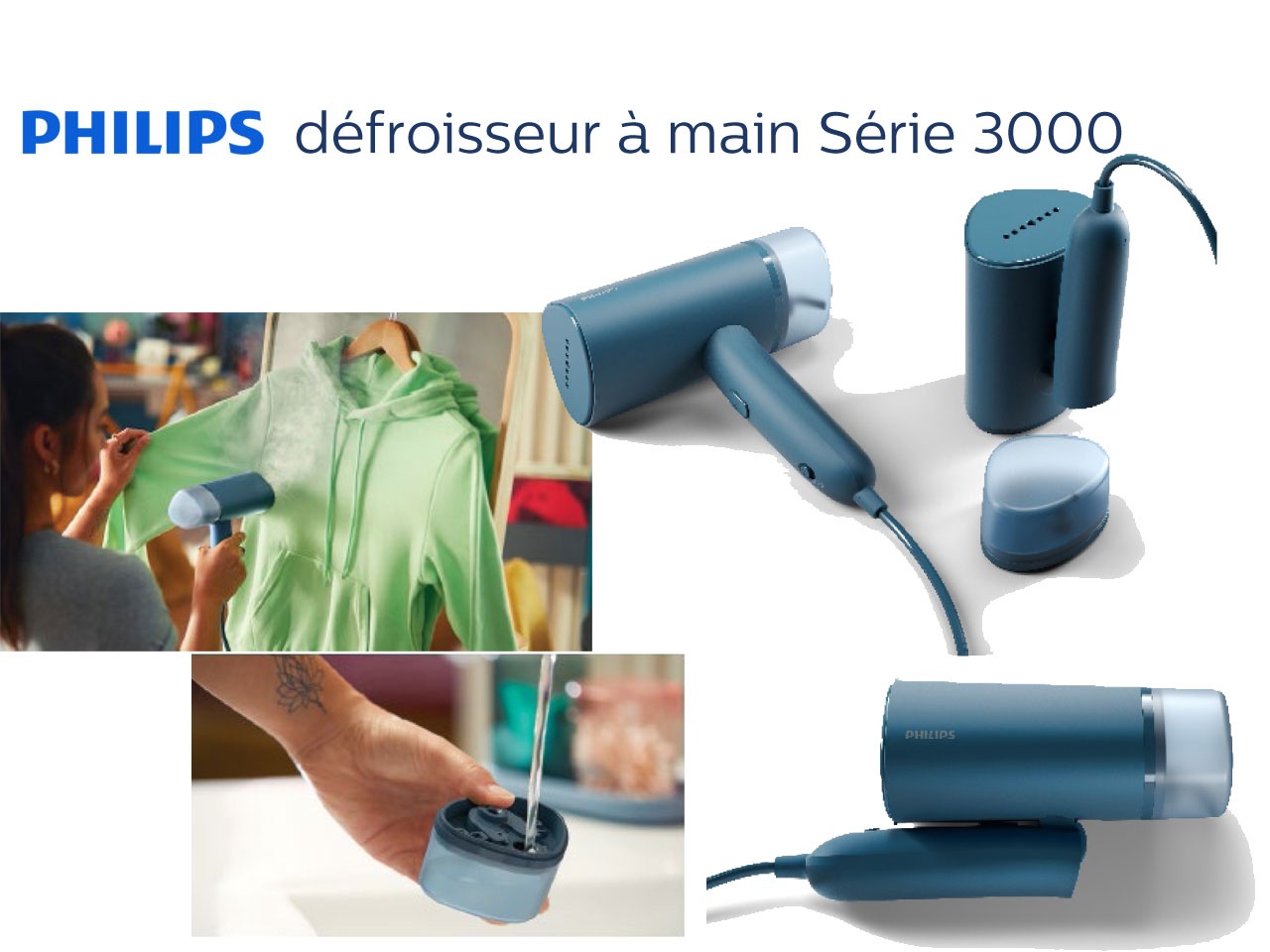 Philips propose désormais le défroisseur à main Série 3000 - Univers Habitat