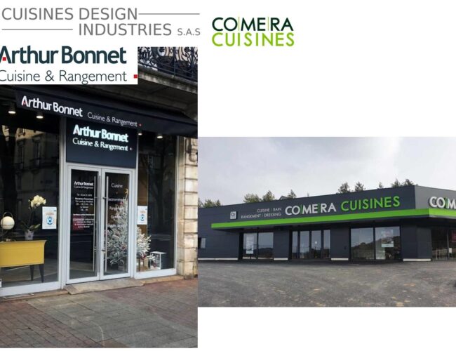Cuisines Design Industries élargit le réseau de ses enseignes : Arthur Bonnet et COMERA Cuisines