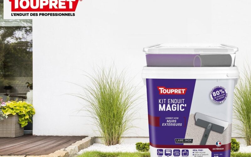 TOUPRET lance MAGIC’EXTÉRIEUR, dernier né dans la gamme des enduits