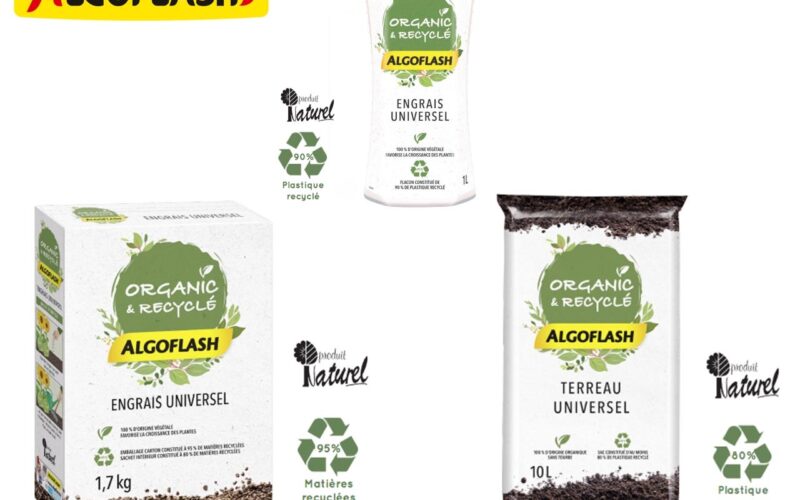 Algoflash présente la gamme Organic & Recyclé et ses nouveaux Engrais liquides