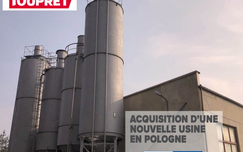 Le Groupe français TOUPRET annonce l’acquisition du fabricant d’enduits polonais, KMK GIPS