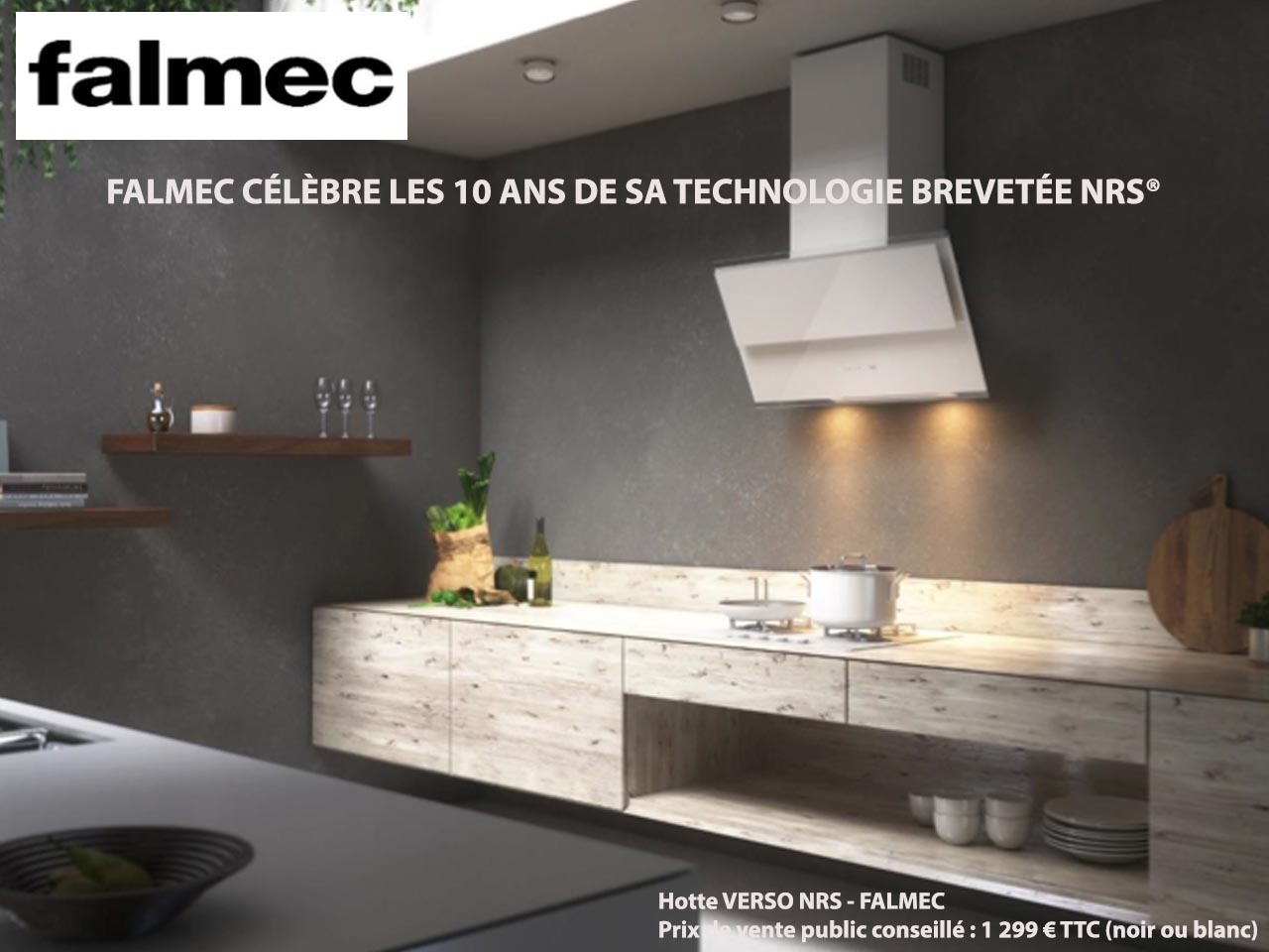 FALMEC CÉLÈBRE LES 10 ANS DE SA TECHNOLOGIE BREVETÉE NRS® (Noise Reduction System®)