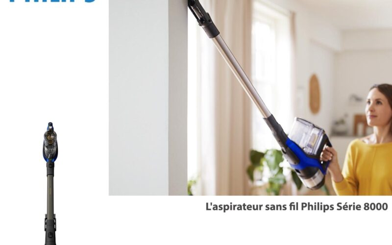 Philips présente l’aspirateur  balai sans fil Série 8000
