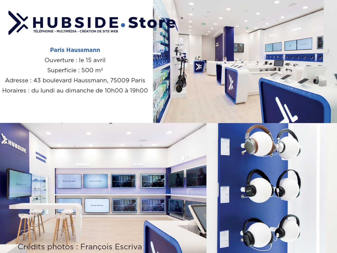 Hubside.Store ouvre son 1er flagship en plein coeur de la capitale, Boulevard Haussmann