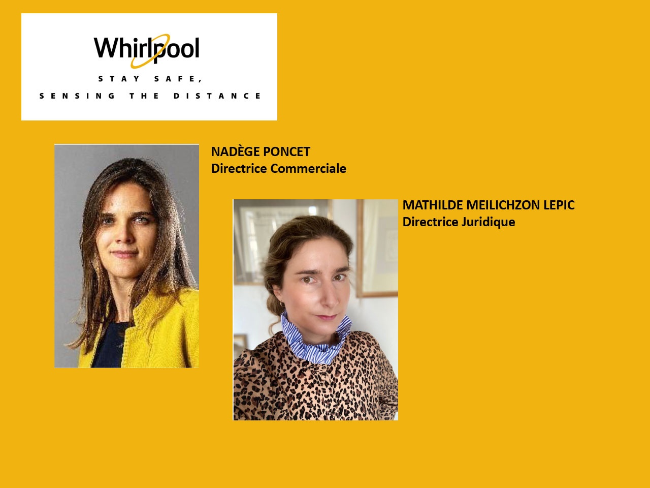 WHIRLPOOL FRANCE annonce 2 nominations : Nadège Poncet au poste de Directrice Commerciale et Mathilde Meilichzon Lepic, à celui de Directrice Juridique