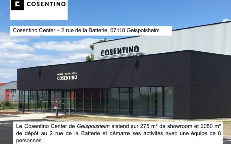 Le groupe espagnol Cosentino ouvre son 6ème Center à Geispolsheim, à proximité de Strasbourg