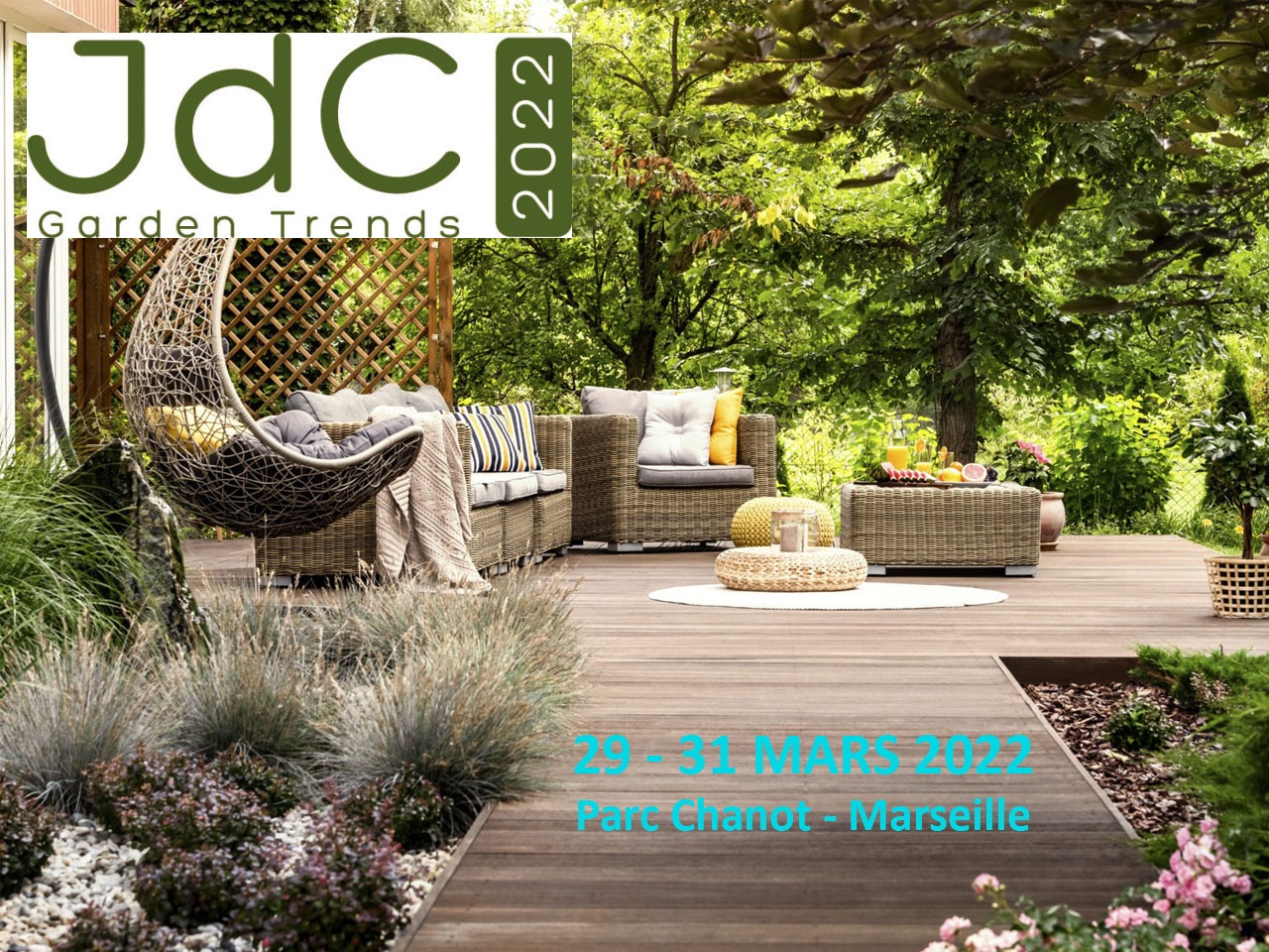 Les JdC Garden Trends reviendont du 29 au 31 mars 2022 au Parc Chanot à Marseille