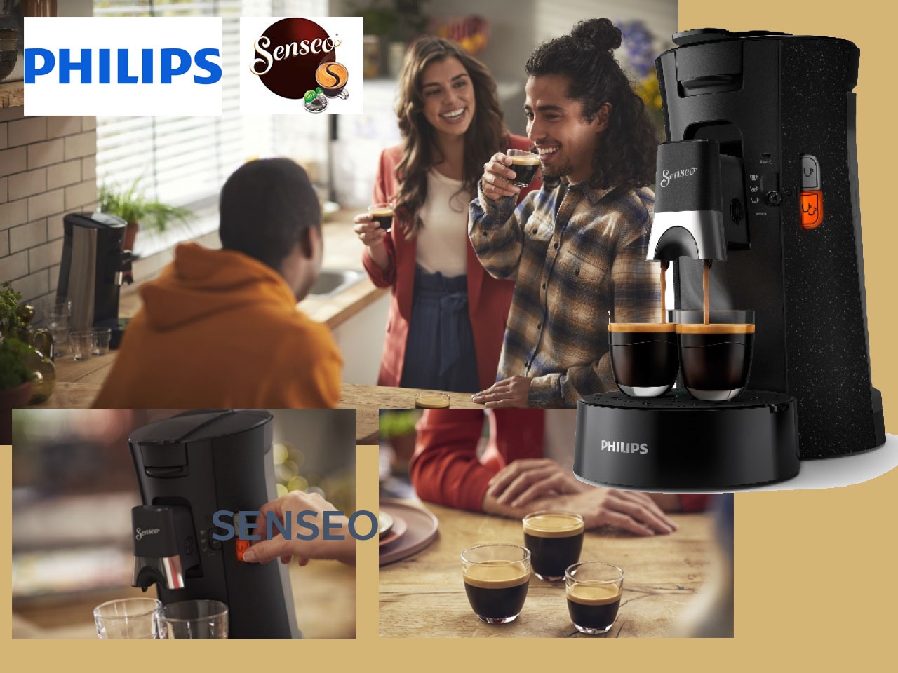 Philips présente sa nouvelle machine à café SENSEO® Select.